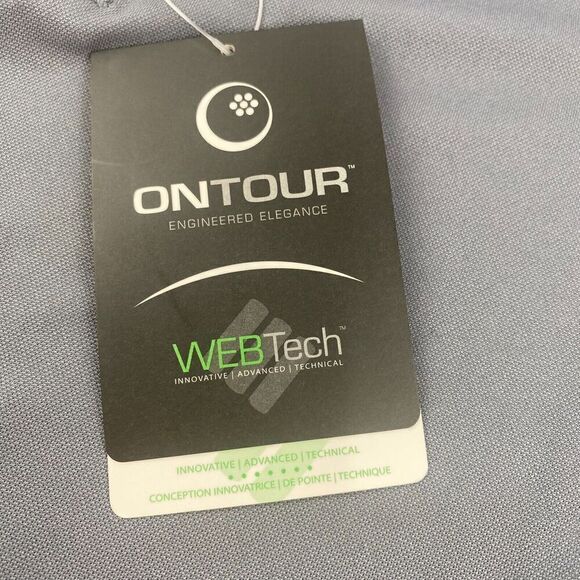 ON TOUR Dry Steel Gray Polo Women's Size Large New with Tags - Picture 8 of 11